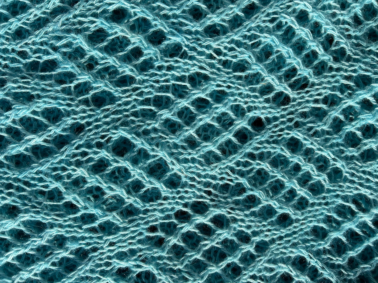 Blue Diamond Lace Shawl