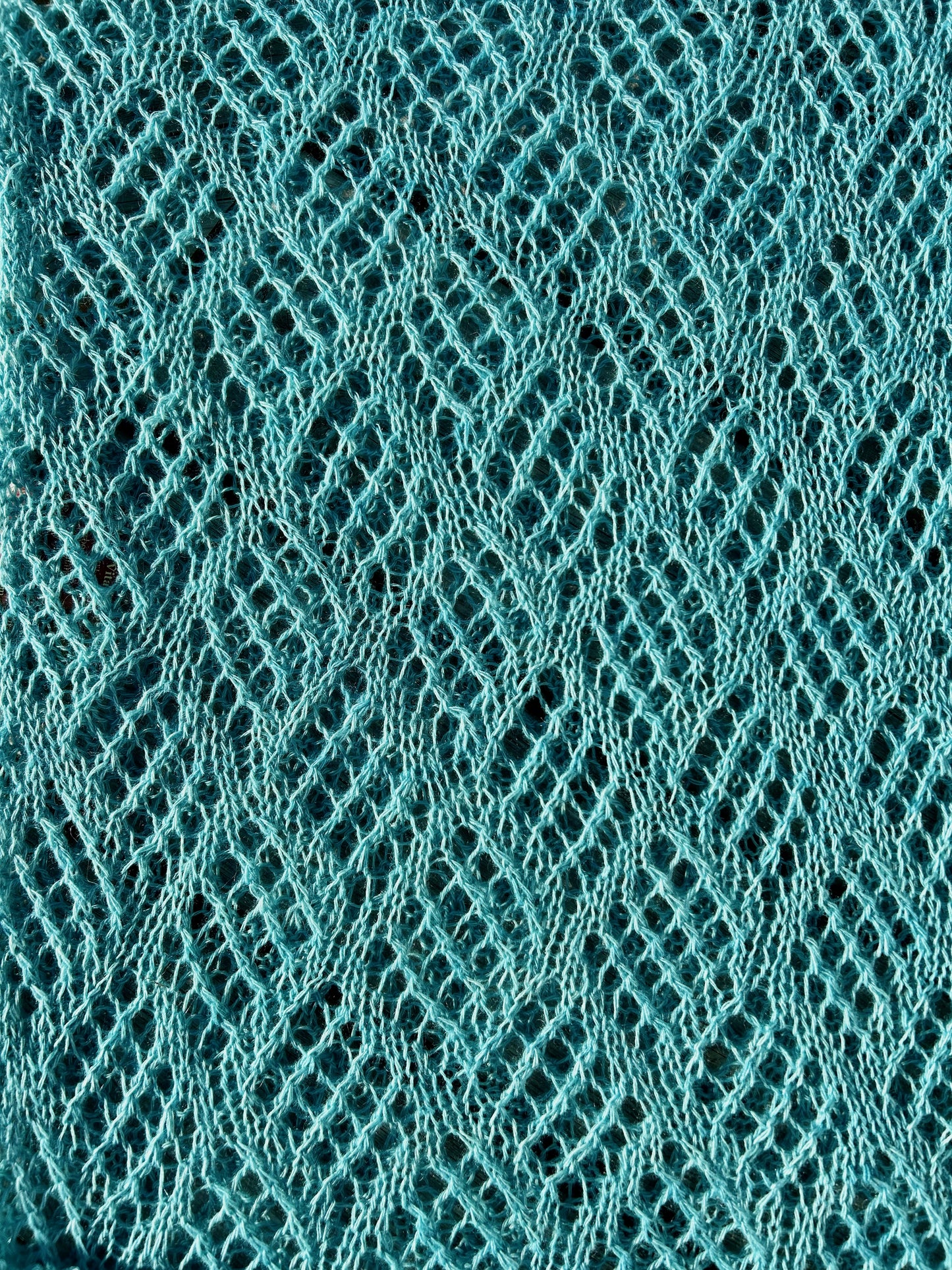 Blue Diamond Lace Shawl